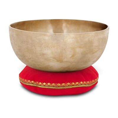 XDrum Therapeutic Klangschale Ton E / 1000 g Kissen Set, Gestimmt auf Ton E Handgehämmerte Klangschale für Nabelchakra (Manipura), Harmonisiert die Energie und unterstützt Blockadenlösung, Ca. 20, Zink XDrum Therapeutic Klangschale Ton E / 1000 g Kissen Set, Gestimmt auf Ton E Handgehämmerte Klangschale für Nabelchakra (Manipura), Harmonisiert die Energie und unterstützt Blockadenlösung, Ca. 20, Zink