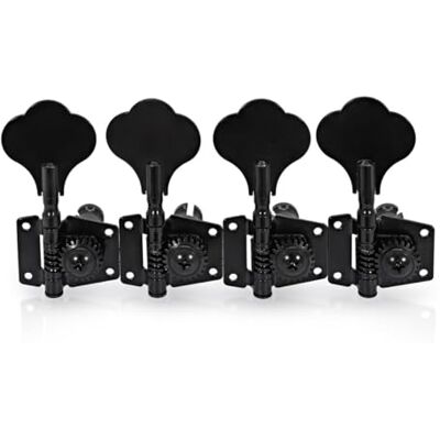 Gear4Music Guitarworks Stimmmechaniken für Bassgitarre, 4-In-Line, schwarz Premium-Mechaniken für Außergewöhnliche Stabilität, Sanfter Präziser Mechanismus, Elegantes Professionelles Aussehen Gear4Music Guitarworks Stimmmechaniken für Bassgitarre, 4-In-Line, schwarz Premium-Mechaniken für Außergewöhnliche Stabilität, Sanfter Präziser Mechanismus, Elegantes Professionelles Aussehen