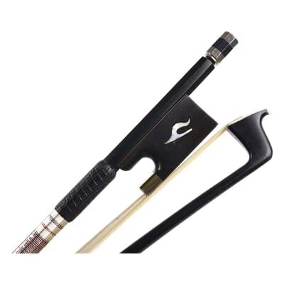Generic 4/4 Violine Bogen Licht Kohlefaser Stick Ebenholz Frosch mit natürlichem Bogen Rosshaar Exquisites Muster eingelegt Schnelle Reaktion (Muster 2) Generic 4/4 Violine Bogen Licht Kohlefaser Stick Ebenholz Frosch mit natürlichem Bogen Rosshaar Exquisites Muster eingelegt Schnelle Reaktion (Muster 2)