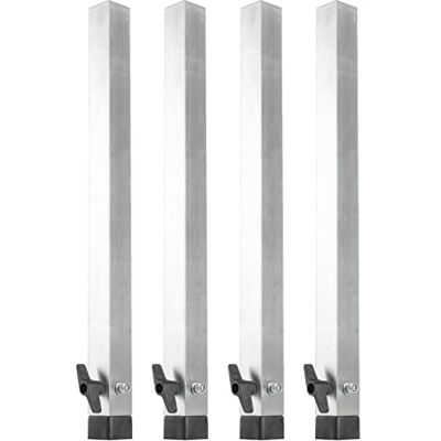 lightmaXX ALU-STAGE Teleskopfüße Eco, Verstellbare Bühnenfüße 4er Set, 60-100cm Höhe, Für Innen- und Außenbereich, Aluminium, Rutschfeste Gummifüße lightmaXX ALU-STAGE Teleskopfüße Eco, Verstellbare Bühnenfüße 4er Set, 60-100cm Höhe, Für Innen- und Außenbereich, Aluminium, Rutschfeste Gummifüße