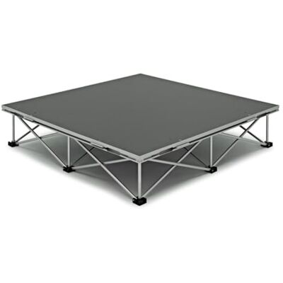 Gear4Music Tragbares Bühnenset 1m x 1m von , 20cm Kleine Tragbare Bühne Perfekt für Live-Events, Klappbarer Dreistufiger Aufbau, Rutschfeste Oberfläche, 20cm Gear4Music Tragbares Bühnenset 1m x 1m von , 20cm Kleine Tragbare Bühne Perfekt für Live-Events, Klappbarer Dreistufiger Aufbau, Rutschfeste Oberfläche, 20cm