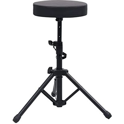 vidaXL Drumhocker Höhenverstellbar Drummersitz Schlagzeugsitz Schlagzeughocker Throne Drumsitz Schlagzeug Hocker Sitz Schwarz Rund vidaXL Drumhocker Höhenverstellbar Drummersitz Schlagzeugsitz Schlagzeughocker Throne Drumsitz Schlagzeug Hocker Sitz Schwarz Rund