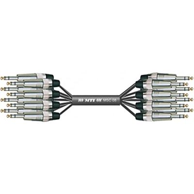 MUSIC STORE Studio Multicore Eco 8, 1,5m, Analoge Multicore Kabel, 8 Leitungen, 2-adrig geschirmt, Schwarz MUSIC STORE Studio Multicore Eco 8, 1,5m, Analoge Multicore Kabel, 8 Leitungen, 2-adrig geschirmt, Schwarz