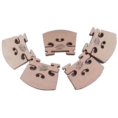 Generic Violinenbrücke für 4/4 Violinen, hochwertig, massives Ahornholz, hergestellt von erfahrenen Meistern (2 Stück) Generic Violinenbrücke für 4/4 Violinen, hochwertig, massives Ahornholz, hergestellt von erfahrenen Meistern (2 Stück)