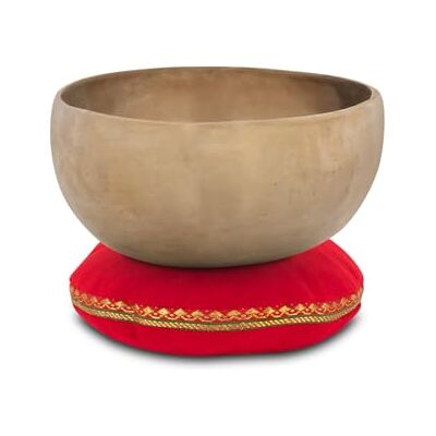 XDrum Therapeutic Klangschale Ton D / 1000 g Kissen Set, Gestimmt auf Ton D Handgehämmerte Klangschale für Sakralchakra (Svadhisthana), Harmonisiert die Energie und unterstützt Blockadenlösung, Ca. 18 XDrum Therapeutic Klangschale Ton D / 1000 g Kissen Set, Gestimmt auf Ton D Handgehämmerte Klangschale für Sakralchakra (Svadhisthana), Harmonisiert die Energie und unterstützt Blockadenlösung, Ca. 18