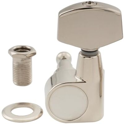 Musiclily Pro R18T-15 1-Pin Einzel 18:1 Mechanik Diskant Seite Nickel Geschlossene Tuner, mit Großer Sechskant Button, für Taylor Style Akustikgitarre Musiclily Pro R18T-15 1-Pin Einzel 18:1 Mechanik Diskant Seite Nickel Geschlossene Tuner, mit Großer Sechskant Button, für Taylor Style Akustikgitarre