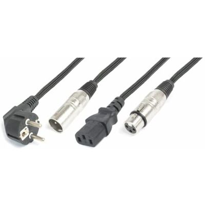 Power Dynamics PD Connex LAI15 Kombi-Kabel XLR und Netzstrom (IEC) für Lichteffekte 15 Meter Power Dynamics PD Connex LAI15 Kombi-Kabel XLR und Netzstrom (IEC) für Lichteffekte 15 Meter