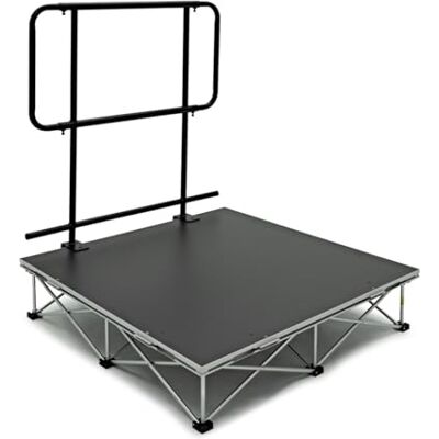 Gear4Music Tragbares Dirigentenpodium von Erhöht Dirigenten für Klare Sichtbarkeit, Rutschfeste Oberfläche und Geländer für Sicherheit, Schneller Aufbau, Chöre Gear4Music Tragbares Dirigentenpodium von Erhöht Dirigenten für Klare Sichtbarkeit, Rutschfeste Oberfläche und Geländer für Sicherheit, Schneller Aufbau, Chöre