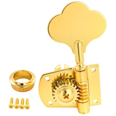Musiclily Pro Einzel Offene Bass Mechanik 21:1 Diskant Seite Gold mit Clover Button ,für Mexikanische MIM Fender PB JB Style E-Bass Musiclily Pro Einzel Offene Bass Mechanik 21:1 Diskant Seite Gold mit Clover Button ,für Mexikanische MIM Fender PB JB Style E-Bass