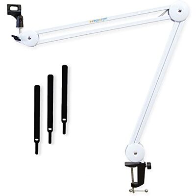 keepdrum MS138 Gelenk-Stativ Mikrofonarm Weiss keepdrum MS138 Gelenk-Stativ Mikrofonarm Weiss