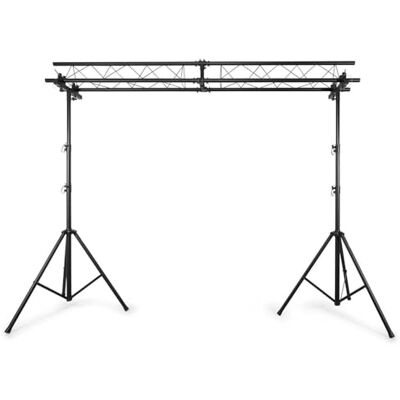 Beamz LB100T Lichtbrücke mit Traversenbalken und 2 Ständern mobiles Traversen System max. 100 kg, DJ Stand Komplettset 2x 1,5m 3 Punkt-Traversen, 2x Dreibein Stativ max. Höhe 4m Schwarz Beamz LB100T Lichtbrücke mit Traversenbalken und 2 Ständern mobiles Traversen System max. 100 kg, DJ Stand Komplettset 2x 1,5m 3 Punkt-Traversen, 2x Dreibein Stativ max. Höhe 4m Schwarz