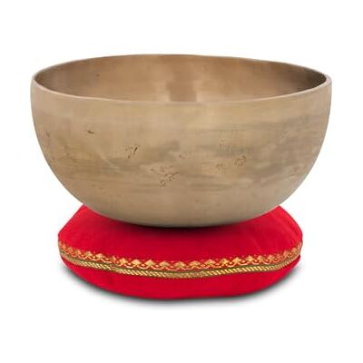 XDrum Therapeutic Klangschale Ton C / 1400 g Kissen Set, Gestimmt auf Ton C Handgehämmerte Klangschale für Wurzelchakra (Muladhara), Harmonisiert die Energie und unterstützt Blockadenlösung, Runde Form XDrum Therapeutic Klangschale Ton C / 1400 g Kissen Set, Gestimmt auf Ton C Handgehämmerte Klangschale für Wurzelchakra (Muladhara), Harmonisiert die Energie und unterstützt Blockadenlösung, Runde Form