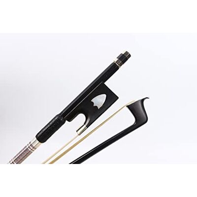 Generic 4/4 Violine Bogen Licht Kohlefaser Stick Ebenholz Frosch mit natürlichem Bogen Rosshaar Exquisites Muster eingelegt Schnelle Reaktion (Muster 4) Generic 4/4 Violine Bogen Licht Kohlefaser Stick Ebenholz Frosch mit natürlichem Bogen Rosshaar Exquisites Muster eingelegt Schnelle Reaktion (Muster 4)