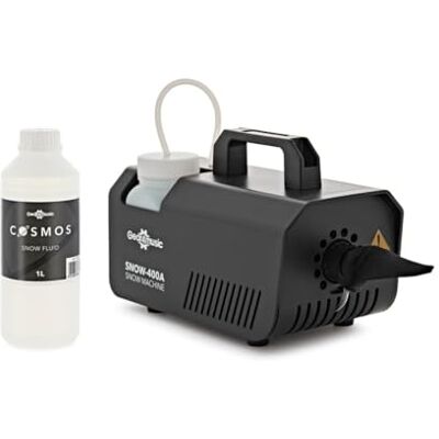 Gear4Music 400W Schneemaschine mit 1L Snow Fluid von 400W Leistung für Kraftvolle Schneeabdeckung, Integrierter Griff für Einfachen Transport, Fernbedienung, 1L Flüssigkeit Gear4Music 400W Schneemaschine mit 1L Snow Fluid von 400W Leistung für Kraftvolle Schneeabdeckung, Integrierter Griff für Einfachen Transport, Fernbedienung, 1L Flüssigkeit