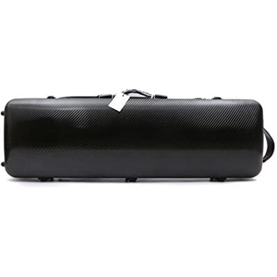 Generic 4/4 Violinenkoffer in voller Größe, hochfeste Kohlefaser mit Notenblatt-Tasche, längliche Form, integriertes Hygrometer (schwarz) Generic 4/4 Violinenkoffer in voller Größe, hochfeste Kohlefaser mit Notenblatt-Tasche, längliche Form, integriertes Hygrometer (schwarz)