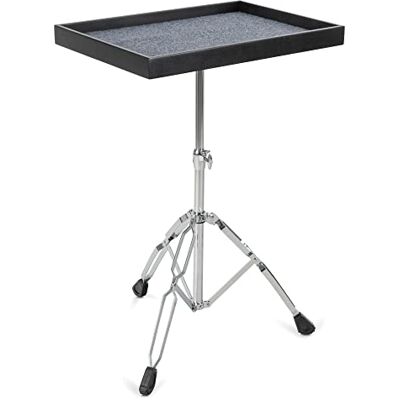 XDrum UPT1 Universal Percussion Table, Größe: 56 x 40 cm (22" x 16") Höhenverstellbarer Ablagetisch aus Holz, Höhe: 61, 5 94, 5 cm, Weich ausgekleideter Boden, Stabile Dreibein-Konstruktion XDrum UPT1 Universal Percussion Table, Größe: 56 x 40 cm (22" x 16") Höhenverstellbarer Ablagetisch aus Holz, Höhe: 61, 5 94, 5 cm, Weich ausgekleideter Boden, Stabile Dreibein-Konstruktion