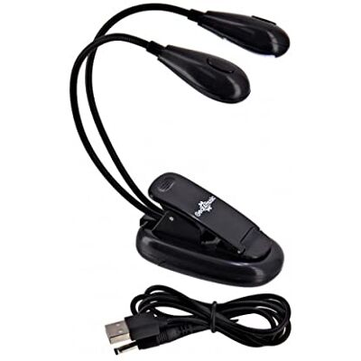 Gear4Music Notenständer LED Clip On Light USB oder Batteriebetrieben Klemm-LED-Licht für Notenständer, USB- oder batteriebetrieben Gear4Music Notenständer LED Clip On Light USB oder Batteriebetrieben Klemm-LED-Licht für Notenständer, USB- oder batteriebetrieben