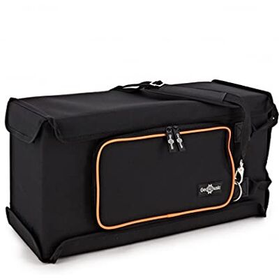 Gear4Music 3U Shallow Rack Bag Case 19" Leichtgewicht mit Riemen Für Verstärkerköpfe, Prozessoren und 19-Zoll-Outboard-Geräte, leichte Hartrahmenkonstruktion, Tragegriff und Gurt inklusive Gear4Music 3U Shallow Rack Bag Case 19" Leichtgewicht mit Riemen Für Verstärkerköpfe, Prozessoren und 19-Zoll-Outboard-Geräte, leichte Hartrahmenkonstruktion, Tragegriff und Gurt inklusive