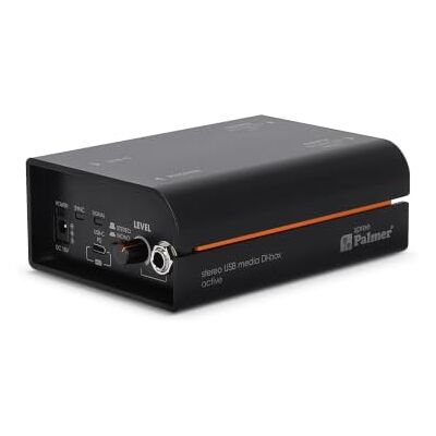 Palmer SPREE – Aktive Stereo-USB-C-Medien-DI-Box, schwarz Palmer SPREE – Aktive Stereo-USB-C-Medien-DI-Box, schwarz