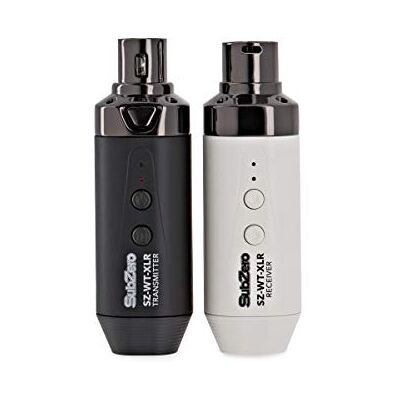 SubZero Digitales drahtloses XLR-Mikrofonsystem Ultra-zuverlässige 5GHz-Frequenz, XLR-Anschlüsse für Mikrofone und Instrumente, wiederaufladbar mit 4h Akkulaufzeit SubZero Digitales drahtloses XLR-Mikrofonsystem Ultra-zuverlässige 5GHz-Frequenz, XLR-Anschlüsse für Mikrofone und Instrumente, wiederaufladbar mit 4h Akkulaufzeit