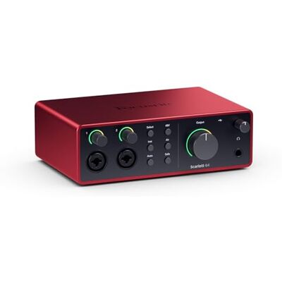 Focusrite Scarlett 4i4 4. Gen USB-Audio-Interface für Musiker, Songwriter, Gitarristen und Content Creators — Aufnahmen in HiFi-Studioqualität und sämtliche Software für Ihre Aufnahmen Focusrite Scarlett 4i4 4. Gen USB-Audio-Interface für Musiker, Songwriter, Gitarristen und Content Creators — Aufnahmen in HiFi-Studioqualität und sämtliche Software für Ihre Aufnahmen
