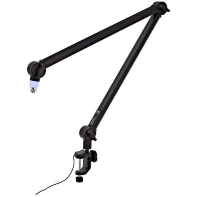 SubZero Studio-Mikrofonarm mit XLR-Kabelklemmen, groß Perfekt für Podcasting Vlogging und Rundfunk, 2kg Max-Last, Robustes Design, Zwei Klemmen Inklusive, Groß SubZero Studio-Mikrofonarm mit XLR-Kabelklemmen, groß Perfekt für Podcasting Vlogging und Rundfunk, 2kg Max-Last, Robustes Design, Zwei Klemmen Inklusive, Groß