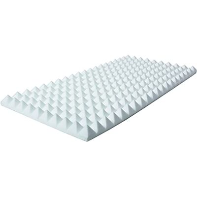 MUSIC STORE Pyramis Absorber, 100x50x70mm, Hochwertiger Akustikschaum, Basotect, Effiziente Schallabsorption, Selbstklebend, Weiß MUSIC STORE Pyramis Absorber, 100x50x70mm, Hochwertiger Akustikschaum, Basotect, Effiziente Schallabsorption, Selbstklebend, Weiß