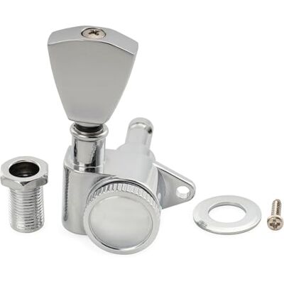 Musiclily Pro R18K-11 18:1 Einzel Locking Mechanik Tuner Bass Seite Chrom Keystone Button, für Akustik E-Gitarre Musiclily Pro R18K-11 18:1 Einzel Locking Mechanik Tuner Bass Seite Chrom Keystone Button, für Akustik E-Gitarre
