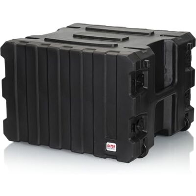 Gator Cases Pro Series 19" Tiefe 8U Rack Case mit versenkten Rollen, Schwarz (G-PROR-8U-19) Gator Cases Pro Series 19" Tiefe 8U Rack Case mit versenkten Rollen, Schwarz (G-PROR-8U-19)