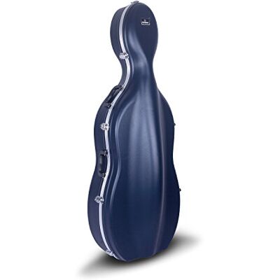 Crossrock Cello Koffer aus ABS mit Rollen in Blau sowohl für 4/4 Größe als auch 3/4 Größe Crossrock Cello Koffer aus ABS mit Rollen in Blau sowohl für 4/4 Größe als auch 3/4 Größe