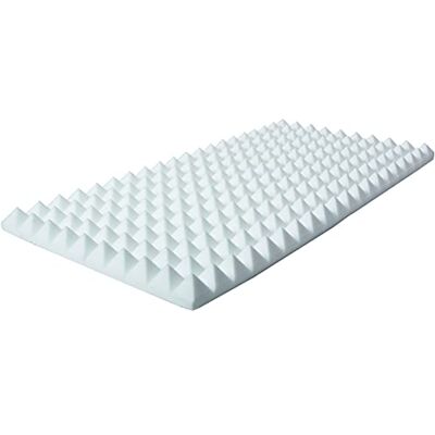 MUSIC STORE Pyramis Absorber, 100x50x50mm, Basotect, Weiß, Hochwertiger Akustikschaum, Reduzierung von Mittleren und Hohen Frequenzen MUSIC STORE Pyramis Absorber, 100x50x50mm, Basotect, Weiß, Hochwertiger Akustikschaum, Reduzierung von Mittleren und Hohen Frequenzen