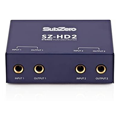 SubZero HD2 Hum Destroyer 2 Kanäle mit 1/4 Jack In and Out Eliminiert Netzbrummen und Brummschleifen, zwei Kanäle mit 1/4-Zoll-TRS-Ein/Ausgang, für Bühne und Studio SubZero HD2 Hum Destroyer 2 Kanäle mit 1/4 Jack In and Out Eliminiert Netzbrummen und Brummschleifen, zwei Kanäle mit 1/4-Zoll-TRS-Ein/Ausgang, für Bühne und Studio