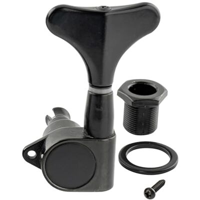 Musiclily Pro 17:1 Ratio Einzel Bass Mechanik Diskant Seite Schwarz Y-Style Button, für 4-Saiter E-Bass Precision Jazz Bass Musiclily Pro 17:1 Ratio Einzel Bass Mechanik Diskant Seite Schwarz Y-Style Button, für 4-Saiter E-Bass Precision Jazz Bass