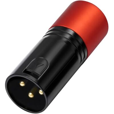 Generic Audio Converter Connector Adapter for DJ Party Stage Lights(Red) (Red) Metallgehäuse, vergoldete Kontakte, präziser 120 Ohm Abschlusswiderstand, universell kompatibel DMX/XLR Generic Audio Converter Connector Adapter for DJ Party Stage Lights(Red) (Red) Metallgehäuse, vergoldete Kontakte, präziser 120 Ohm Abschlusswiderstand, universell kompatibel DMX/XLR