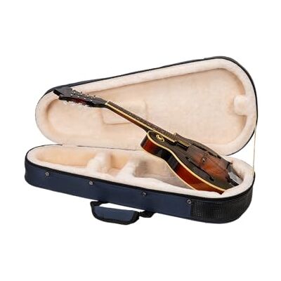 Crossrock Mandolinen-Schaumstoffkoffer für A- und F-Stil, leichte Blaue Gigbag mit Plüsch-Innenseite und Stauraum (CRP300MAFBL) Crossrock Mandolinen-Schaumstoffkoffer für A- und F-Stil, leichte Blaue Gigbag mit Plüsch-Innenseite und Stauraum (CRP300MAFBL)