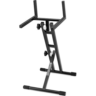 Pronomic MXS-100 Mixer und Amp Stativ (Multifunktional für Mixer, Gitarrenverstärker, Combo Amps, Laptops, Lautsprecher, Racks, Gesamthöhe: 47-82 cm, Höhe von Boden bis Ablagefläche: 35-68,5 cm) Pronomic MXS-100 Mixer und Amp Stativ (Multifunktional für Mixer, Gitarrenverstärker, Combo Amps, Laptops, Lautsprecher, Racks, Gesamthöhe: 47-82 cm, Höhe von Boden bis Ablagefläche: 35-68,5 cm)