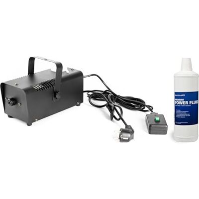 PURElight by lightmaXX PURElight Nebelmaschine Set Fog 400, 400 Watt Heizleistung, 70 m³/min Ausstoß, inklusive 1L Fluid und Fernbedienung, rausnehmbarer Kanister, Ideal für Events, Bühnen, Partys PURElight by lightmaXX PURElight Nebelmaschine Set Fog 400, 400 Watt Heizleistung, 70 m³/min Ausstoß, inklusive 1L Fluid und Fernbedienung, rausnehmbarer Kanister, Ideal für Events, Bühnen, Partys