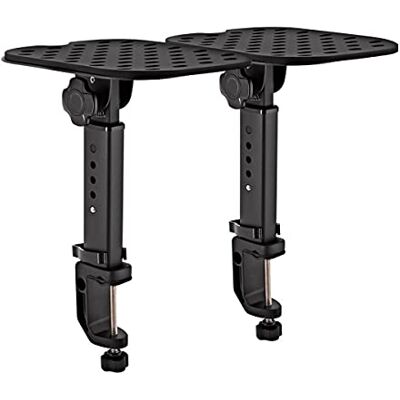 Gear4Music Studio Monitor Desktop Speaker Stands Height Adjustable with Clamp Gear4Music Studio Monitor Desktop Speaker Stands Height Adjustable with Clamp