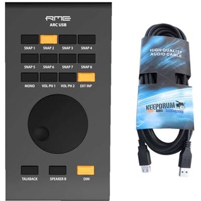 RME ARC USB Fernsteuerung für TotalMix FX Black Edition mit keepdrum USB-Verlängerungskabel RME ARC USB Fernsteuerung für TotalMix FX Black Edition mit keepdrum USB-Verlängerungskabel