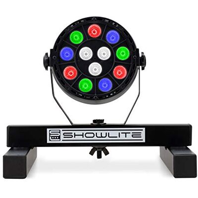 Showlite SPS-121 LED Smart Party Floor Spot RGBW Stativ Set, Scheinwerfer 12 LEDs mit je 1 Watt Leistung (3x rot, 3x blau, 3x grün, 3x weiß), 25° Abstrahlwinkel, 4 Taster und Display, Color-Modus Showlite SPS-121 LED Smart Party Floor Spot RGBW Stativ Set, Scheinwerfer 12 LEDs mit je 1 Watt Leistung (3x rot, 3x blau, 3x grün, 3x weiß), 25° Abstrahlwinkel, 4 Taster und Display, Color-Modus