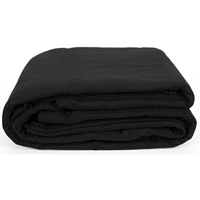 lightmaXX Premium Bühnenmolton, 15m x 300cm, 300g/qm, Schwarz, 100% Baumwolle, Beidseitig gerauht, B1 Zertifiziert DIN 4102, Ideal für Studio, Dekoration, Wandverkleidung, Made in Germany lightmaXX Premium Bühnenmolton, 15m x 300cm, 300g/qm, Schwarz, 100% Baumwolle, Beidseitig gerauht, B1 Zertifiziert DIN 4102, Ideal für Studio, Dekoration, Wandverkleidung, Made in Germany