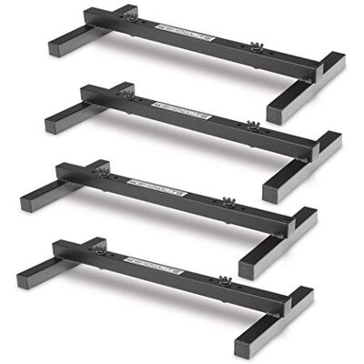 Showlite 4er Set FLS-20 PAR Licht Bodenstative (2-fach Bodenstative zum Aufstellen von zwei Scheinwerfern, Grundfläche 55,5 x 25,5 cm, 6 cm hoch, stabile Konstruktion, ineinander stapelbar) Schwarz Showlite 4er Set FLS-20 PAR Licht Bodenstative (2-fach Bodenstative zum Aufstellen von zwei Scheinwerfern, Grundfläche 55,5 x 25,5 cm, 6 cm hoch, stabile Konstruktion, ineinander stapelbar) Schwarz