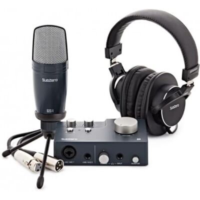SubZero 2-Kanal AI1 Audio Interface BASE-1 mit Mikrofon & Kopfhörer Ideal für Podcaster und Heimaufnahmen, schnelle einfache Installation, inklusive Audio-Interface SubZero 2-Kanal AI1 Audio Interface BASE-1 mit Mikrofon & Kopfhörer Ideal für Podcaster und Heimaufnahmen, schnelle einfache Installation, inklusive Audio-Interface