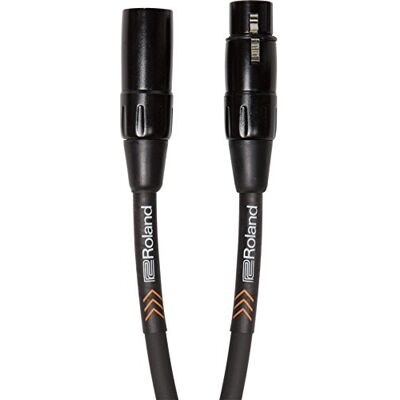 Roland Black-Serie symmetrisches Mikrofonkabel, Länge: 4,5m – RMC-B15, schwarz Roland Black-Serie symmetrisches Mikrofonkabel, Länge: 4,5m – RMC-B15, schwarz