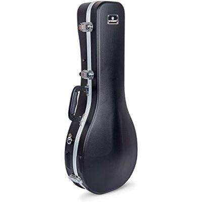 Crossrock F-Style Mandolinenkoffer ABS-Hartschalenkoffer mit Sicherheitsverschluss, Metallfüßen und abnehmbaren Gurten Crossrock F-Style Mandolinenkoffer ABS-Hartschalenkoffer mit Sicherheitsverschluss, Metallfüßen und abnehmbaren Gurten