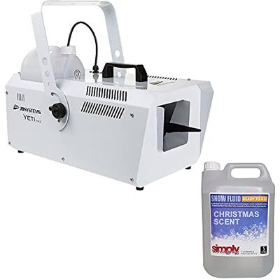 Simply Sound JB Systems Yeti Große Schneemaschine, 1200 W, hohe Ausgangsleistung, inkl. kabelloser Fernbedienung, DMX + 5 l Schneeflüssigkeit Simply Sound JB Systems Yeti Große Schneemaschine, 1200 W, hohe Ausgangsleistung, inkl. kabelloser Fernbedienung, DMX + 5 l Schneeflüssigkeit
