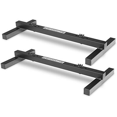 Showlite 2er Set FLS-20 PAR Licht Bodenstative (2-fach Bodenstative zum Aufstellen von zwei Scheinwerfern, Grundfläche 55,5 x 25,5 cm, 6 cm hoch, stabile Konstruktion, ineinander stapelbar) Schwarz Showlite 2er Set FLS-20 PAR Licht Bodenstative (2-fach Bodenstative zum Aufstellen von zwei Scheinwerfern, Grundfläche 55,5 x 25,5 cm, 6 cm hoch, stabile Konstruktion, ineinander stapelbar) Schwarz