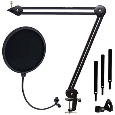 keepdrum MS138 Mikrofonarm-Stativ Gelenkarm + Popschutz Popfilter keepdrum MS138 Mikrofonarm-Stativ Gelenkarm + Popschutz Popfilter