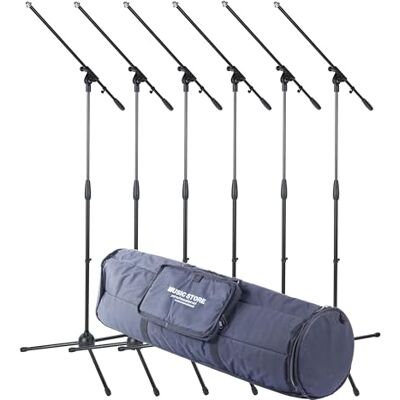 MUSIC STORE Mic 5 MKII Tasche, 6er Mikrofonständer-Set, Nylon, gepolstert, wasserabweisend MUSIC STORE Mic 5 MKII Tasche, 6er Mikrofonständer-Set, Nylon, gepolstert, wasserabweisend
