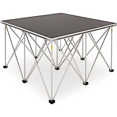 Gear4Music Tragbares modulares Bühnenpodest 1m x 1m von Für Events und Live-Auftritte, 800 kg Traglast, rutschfeste Oberfläche, schneller Verriegelungsmechanismus Gear4Music Tragbares modulares Bühnenpodest 1m x 1m von Für Events und Live-Auftritte, 800 kg Traglast, rutschfeste Oberfläche, schneller Verriegelungsmechanismus